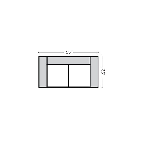 Quincy - Love Seat  55x36