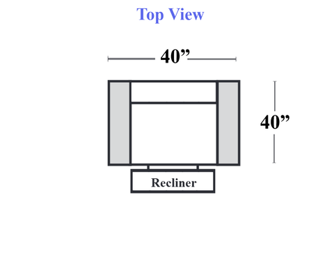 C326 - Wood Legs - 454 - Power Recliner