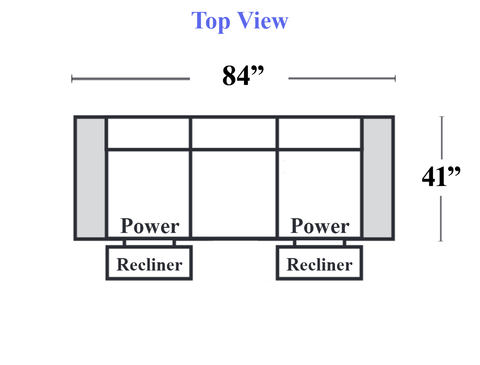 B995 - 400+001-402 - Powered Reclining Sofa
