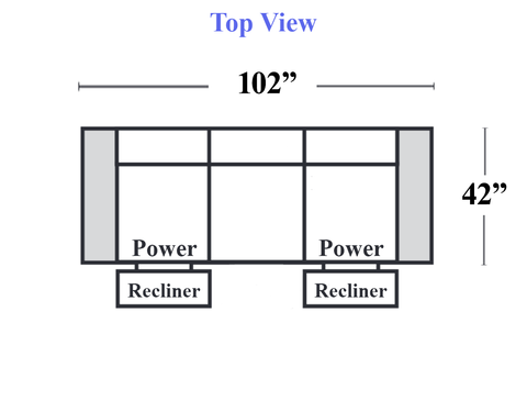 C300 - 400+001+402 - Power Reclining Sofa