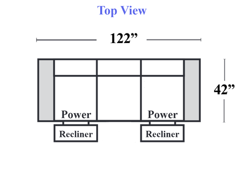 C300 - 450+291+452 - Large Power Reclining Sofa