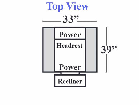 Dover - 31 - Powered Recliner w/ Power Headrest