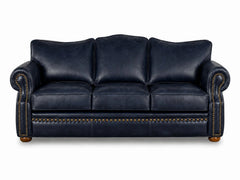 Omnia Laredo Blue Leather Sofa 