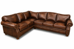 Omnia Laredo Brown Leather Sectional