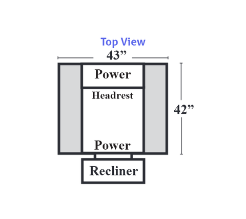 Aedon - 31 - Wall Hugger Power Recliner w/ Power Headrest