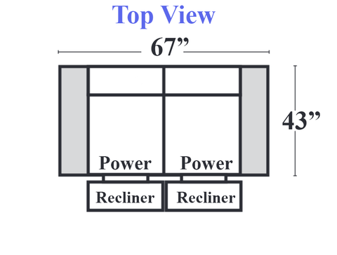 Natuzzi C143 - Powered Reclining Loveseat 193