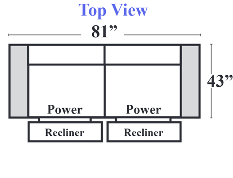 Natuzzi C143 - Powered Reclining Large Loveseat 346