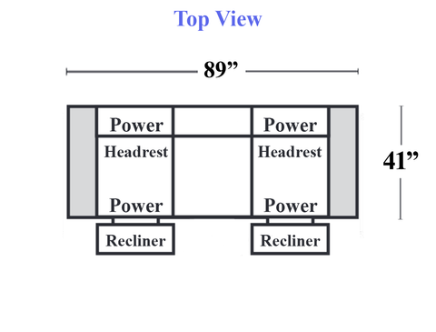 C286 - N55 - Power Reclining Sofa w/ Power Headrest