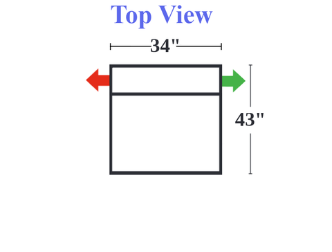 291 - Armless Chair & 1/2