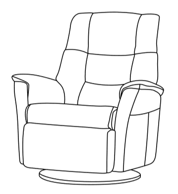 RMS195 - Small Powered Recliner W/ Powered Lumbar and Headrest (34"x30")