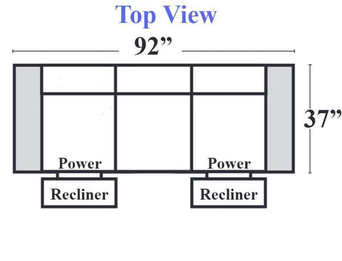 Natuzzi B757 - Power Reclining Sofa 155