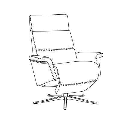 SPI3600 - Manual Space Chair (W31.8"xD34.2")