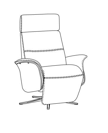 SPI5100 - Manual Space Chair (W33.4"xD34.2")